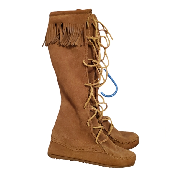 Minnetonka Front Lace Knee High Boot - Picture 7 of 11